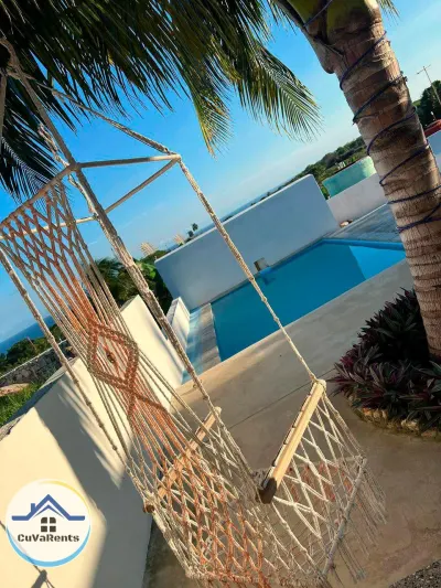 Miniatura 12 - Alquiler de Casa con Piscina en Guanabo, La Habana – Vista al Mar