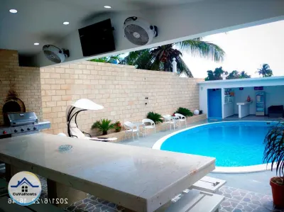 Miniatura 2 - Alquiler de Casa de Lujo con Piscina en la Playa de Guanabo, La Habana – 6 Habitaciones y Jacuzzi
