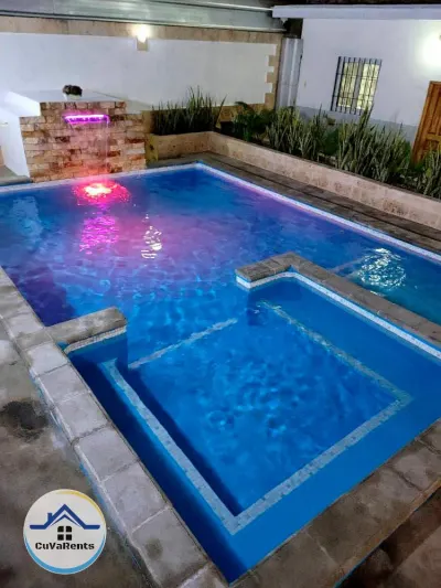 Miniatura 1 - Alquiler de casa con piscina y jacuzzi en Guanabo, La Habana – Lujo y confort a 300 metros del mar